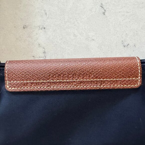 Longchamp Large Le Pliage Nylon Shoulder Tote in Navy - Picture 16 of 16